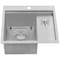 Ruvati Sink, Stainless Steel, 20" W x 22" L x RVH8262ST - alternate 2